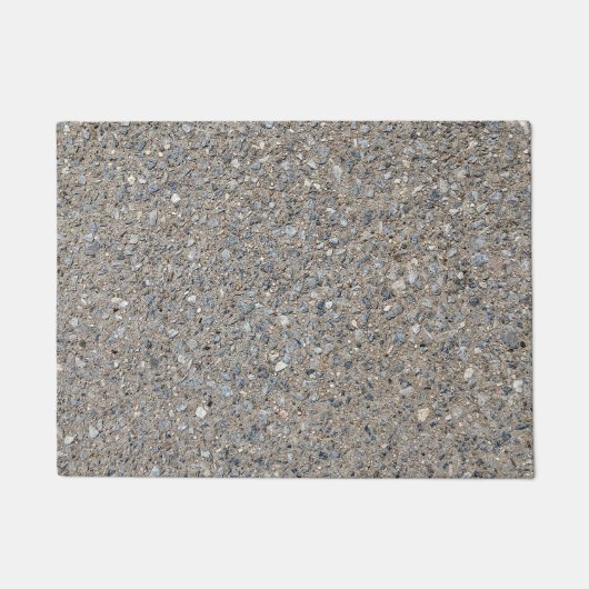 Taupe Beton Zement Blauer Aggregatweg Fußmatte (Vorderseite)