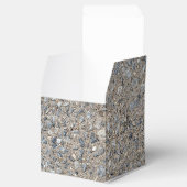 Taupe Beton Zement Blauer Aggregatweg Geschenkschachtel (Geöffnet)