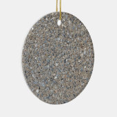 Taupe Beton Zement Blauer Aggregatweg Keramik Ornament (Rechts)