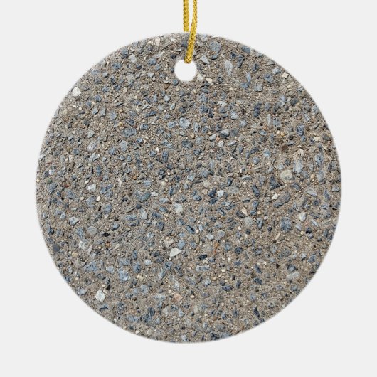 Taupe Beton Zement Blauer Aggregatweg Keramik Ornament (Vorne)