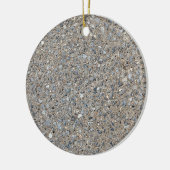 Taupe Beton Zement Blauer Aggregatweg Keramik Ornament (Links)