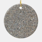 Taupe Beton Zement Blauer Aggregatweg Keramik Ornament (Hinten)
