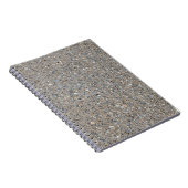 Taupe Beton Zement Blauer Aggregatweg Notizblock (Rechte Seite)