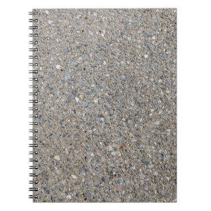 Taupe Beton Zement Blauer Aggregatweg Notizblock