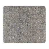 Taupe Beton Zement Blauer Aggregatweg Schneidebrett (Vorderseite)