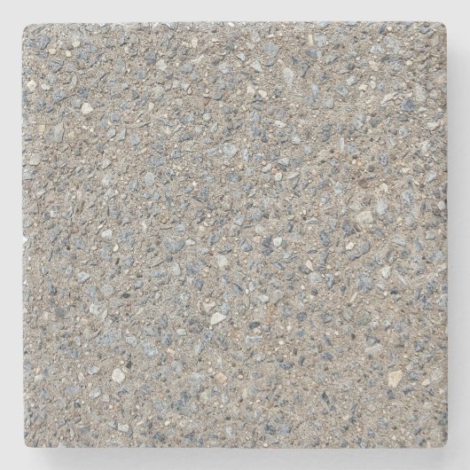 Taupe Beton Zement Blauer Aggregatweg Steinuntersetzer (Vorderseite)