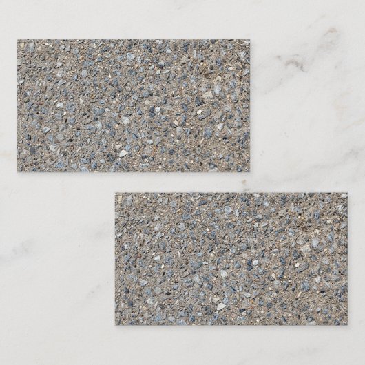 Taupe Beton Zement Blauer Aggregatweg Visitenkarte (Vorne/Hinten)