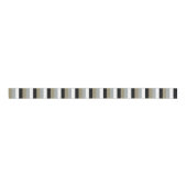 Taupe Black Gray Bold Strip Grosgrain Ribbon Ripsband (Vorderseite)
