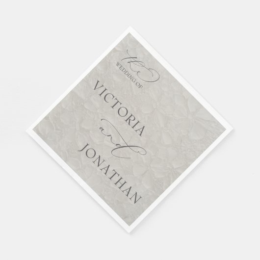 Taupe & Black Simple Elegant Serviette (Ecke)