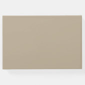 Taupe Boho Floral Wedding Gästebuch (Rückseite)