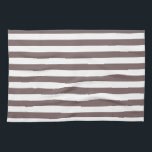 Taupe, braun, weiße Streifen; Streifen Geschirrtuch<br><div class="desc">Sie werden diese coolen,  niedlichen,  Taupe Brown & White Stripes,  Stripmuster Design Liebe. Besuchen Sie unser Geschäft,  um viele weitere tolle Geschenke und lustige Gastgeschenke zu sehen! Vielen Dank!</div>