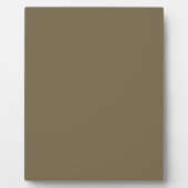 Taupe braune Farbe Hintergrund anpassbar Fotoplatte (Vorderseite)