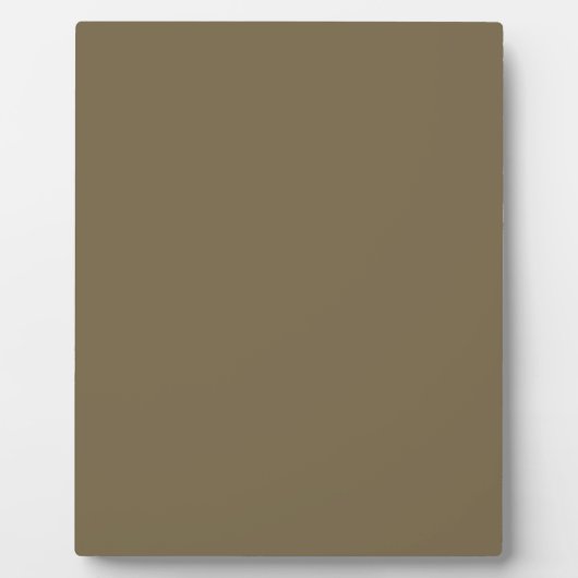 Taupe braune Farbe Hintergrund anpassbar Fotoplatte (Vorderseite)