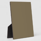 Taupe braune Farbe Hintergrund anpassbar Fotoplatte (Seite)