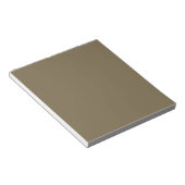 Taupe braune Farbe Hintergrund anpassbar Notizblock (angewinkelt)