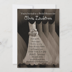 TAUPE Bridesmaid Dress Brautparty Metallisch Einladung