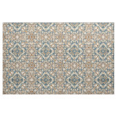 Taupe Brown Aquamarin Blue Bali Batik Style Muster Stoff (Fat Quarter (45,7 x 55,9 cm))