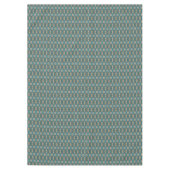 Taupe Brown Blue Aquamarin Orange Tribal Art Muste Tischdecke (Vorderseite)