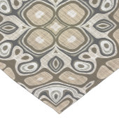 Taupe Brown Gray Beige Angesagte Bohemische Kunst Kurzer Tischläufer (Ecke)