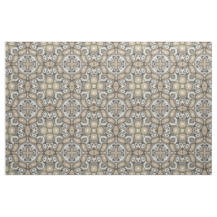 Taupe Brown Gray Beige Angesagte Bohemische Kunst Stoff