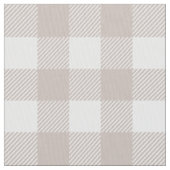 Taupe Buffalo Kariert Stoff (Nahaufnahme)