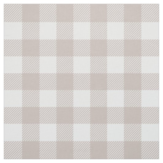 Taupe Buffalo Kariert Stoff (Muster)