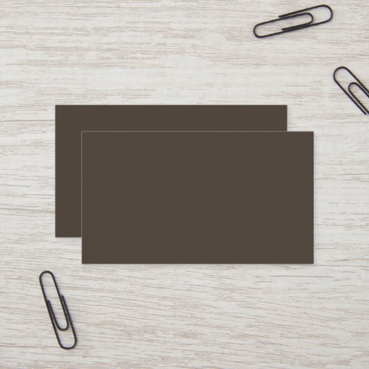 Taupe Business Card Visitenkarte (Vorderseite/Rückseite Beispiel)