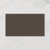 Taupe Business Card Visitenkarte (Vorderseite)