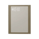 Taupe Coffee Behalte ruhig und lässt Ihren Text le Notizblock (Rotiert)