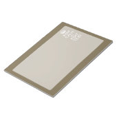 Taupe Coffee Behalte ruhig und lässt Ihren Text le Notizblock (angewinkelt)