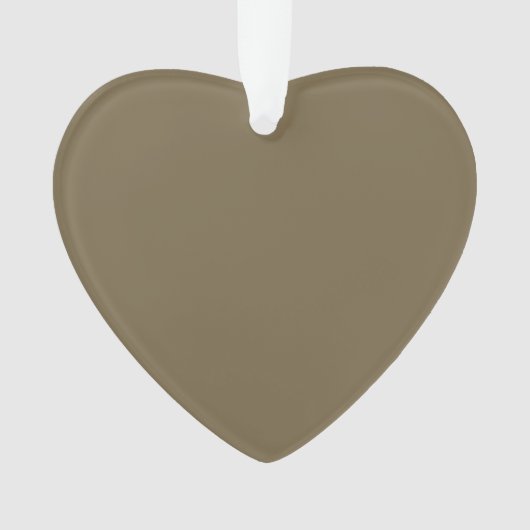 Taupe Coffee Color Background anpassbar Ornament (Vorderseite)