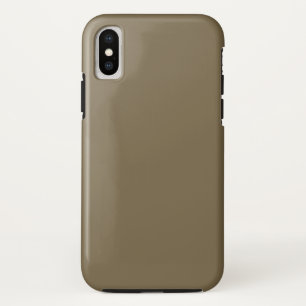 Taupe Coffee Color Decor Background Customizable iPhone XS Hülle