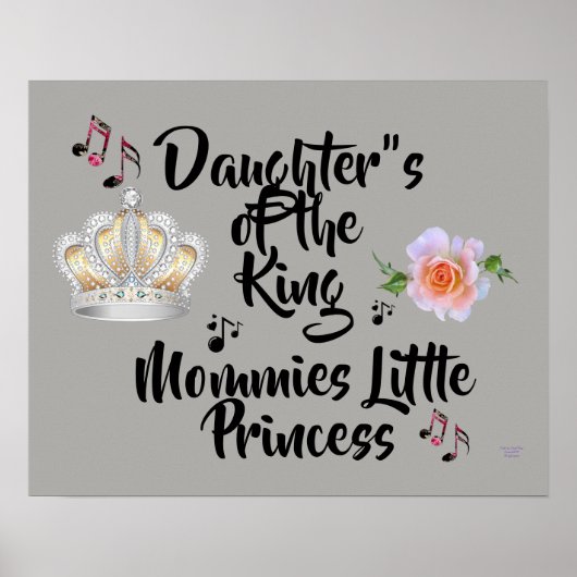 Taupe Daughters' of the King Poster (Vorne)