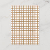 Taupe Display Shower Karte | Ungewickelte Geschenk (Rückseite)