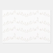 Taupe Eid Mubarak Masjid Muster Design Geschenkpapier Set (Vorderseite 2)