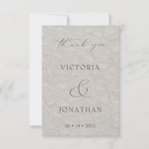 Taupe Elegante Script Foto Wedding