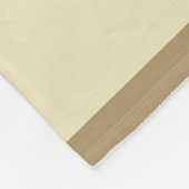 Taupe Elfenbein der Rotwild-Hirsch-Silhouette | Fleecedecke (Ecke)