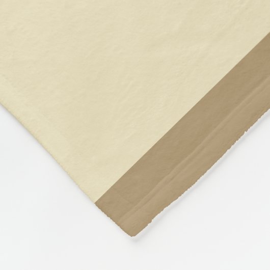 Taupe Elfenbein der Rotwild-Hirsch-Silhouette | Fleecedecke (Ecke)