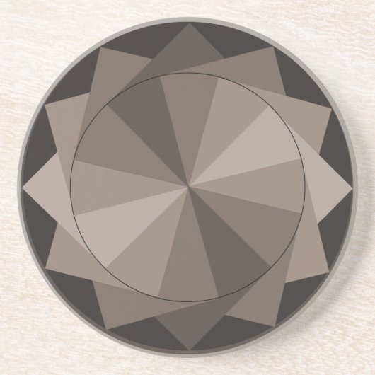 Taupe-Entwurfs-Untersetzer Untersetzer (Vorne)