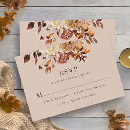 Taupe Fall Watercolor Kupfer Blumenzange RSVP