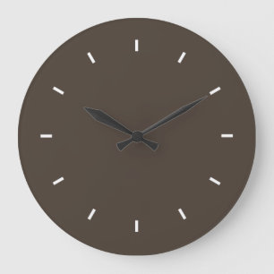 Taupe Farbe in hoher Qualität passt zusammen Große Wanduhr