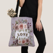 Taupe Floral Bouquet Liebe Mode Tasche (Von Nahem)