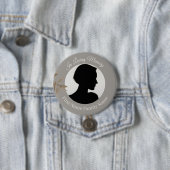 Taupe-Gedenkfoto-Button Button (Beispiel)