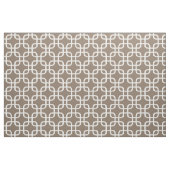 Taupe Geometric Links Muster Stoff (Fat Quarter (45,7 x 55,9 cm))