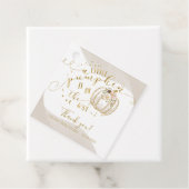 Taupe Gold Pumpkin Fall Baby Dusche Vielen Dank Geschenkanhänger (Beispiel)