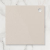 Taupe Gold Pumpkin Fall Baby Dusche Vielen Dank Geschenkanhänger (Rückseite)