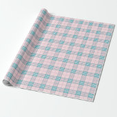 Taupe Gray und Cream Fine Tartan Kariert Geschenkpapier (Ungerollt)