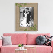 Taupe Green Blätter Portrait Foto Template Bild Leinwanddruck (Insitu (Wohnzimmer))
