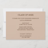 Taupe Herzlichen Glückwunsch Graduate Abschluss Ba Einladung (Rückseite)