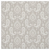 Taupe Ikat Paisley Stoff (Muster)